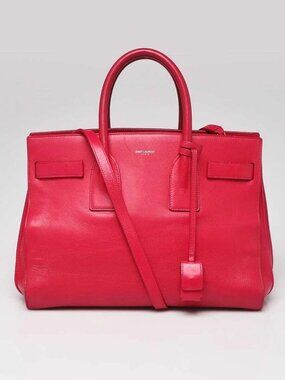 Yves Saint Laurent Pink Leather Small Sac de Jour Tote Bag
